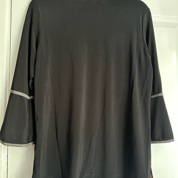 LIOR PARIS Women's Colorblock Top - Black, Gray, Cream Sz S NWT - Picture 4 of 7